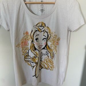 Disney Women's White Graphic T-Shirt